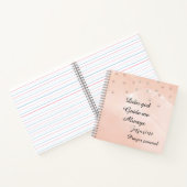 Peach and white personalized prayer journal  ノートブック (内部)