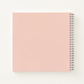 Peach and white personalized prayer journal  ノートブック (裏面)
