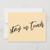 Peach Announcement Cardを移動した手書き ノートカード (裏面)