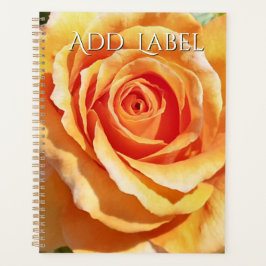 Peach Apricot Rose Planner for teaching wedding プランナー手帳