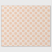 Peach Backgrounds with Circular Pattern ラッピングペーパー (フラット)