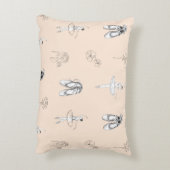 Peach Ballerina and Flowers アクセントクッション (裏面(縦))