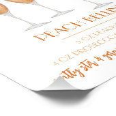 Peach Bellini Signature Cocktail Recipe フォトプリント (角)