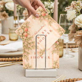 Peach Blossom Garden Baby Shower スタンダードカクテルナプキン