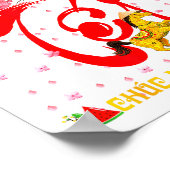 Peach Blossom Vietnamese Lunar New Year Horse 2026 ポスター (角)