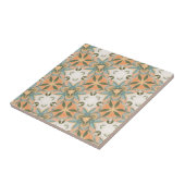 Peach Blue Botanical Seamless Pattern タイル (側面)