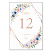 Peach Blue Wedding Collection テーブルナンバー (裏面)