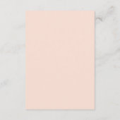 Peach & Blush Floral Wedding RSVP Card エンクロージャーカード (裏面)