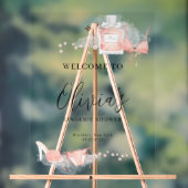 Peach Blush Lingerie Bridal Shower Welcome アクリルサイン (ニュートラル)