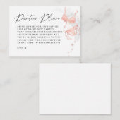 Peach Blush Lingerie Panties Game Bridal Shower エンクロージャーカード (正面/裏面)