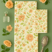 Peach Blush  Rose Floral   バスタオルセット