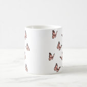 Peach Butterflies コーヒーマグカップ (中央)