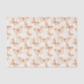 Peach Butterflies Birthday 薄葉紙 (正面)