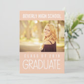 Peach Class of 2019卒業写真アナウンス 招待状 (スタンド正面)