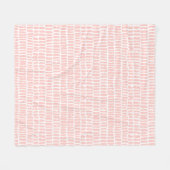 Peach cobbles フリースブランケット (正面(横))