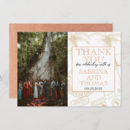 Peach Costa Ricaの写真結婚ありがとう サンキューカード