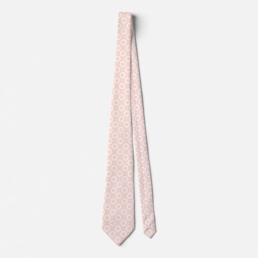 Peach Daisies Neck Tie ネクタイ (正面)
