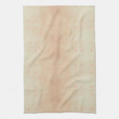 Peach elegant floral butterfly pattern キッチンタオル (縦)