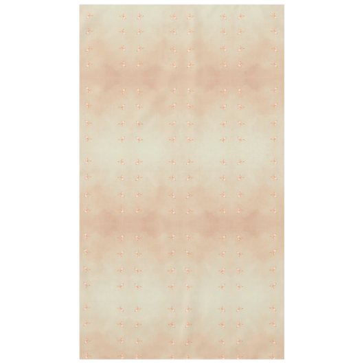 Peach elegant floral butterfly pattern tablecloth テーブルクロス (正面)