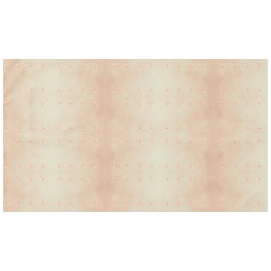 Peach elegant floral butterfly pattern tablecloth テーブルクロス (正面(横))