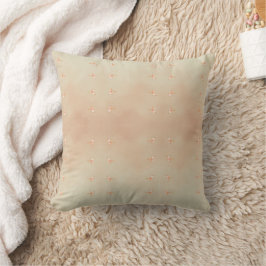 Peach elegant floral butterfly pattern throw pillo クッション