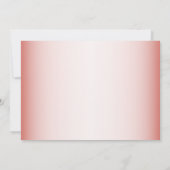 Peach Floral Heart Modern Wedding 招待状 (裏面)