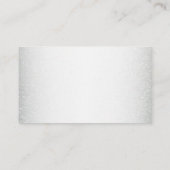 Peach Floral Silver Glitter Elegant Wedding Detail エンクロージャーカード (裏面)