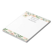 Peach Flowers Beauty Beholder ノートパッド (回転)