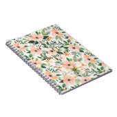 Peach Flowers Beauty Beholder ノートブック (右側)