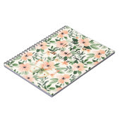 Peach Flowers Beauty Beholder ノートブック (左側)