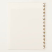 Peach gold foliage quote 2026 プランナー手帳 (裏面)