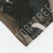 Peach Gradient 5-photo Family Tribute Keepsake フリースブランケット (角)