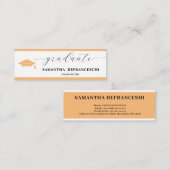 Peach Graduation  スキニー名刺 (正面/裏面)