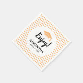 Peach Graduation  スタンダードカクテルナプキン (角)