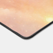 Peach haze and cloud cream AI art  デスクマット (コーナー)