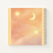 Peach haze and cloud cream AI art  ノートブック (裏面)