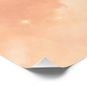 Peach haze and cloud cream AI art  ポスター (コーナー)