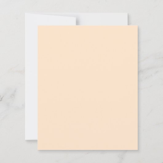 Peach Hibiscus Floral on Soft Blue Scrapbook Paper (裏面)