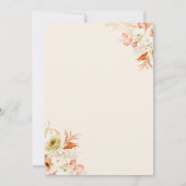 Peach Invitation boda durazno naranja claro 招待状 (裏面)