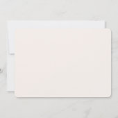 Peach Ivory Conch Shell Elegant Wedding  招待状 (裏面)