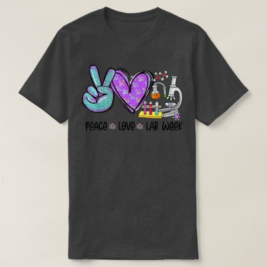 Peach Love Lab Week 2022 Laboratory Tech Technolog Tシャツ (デザイン正面)