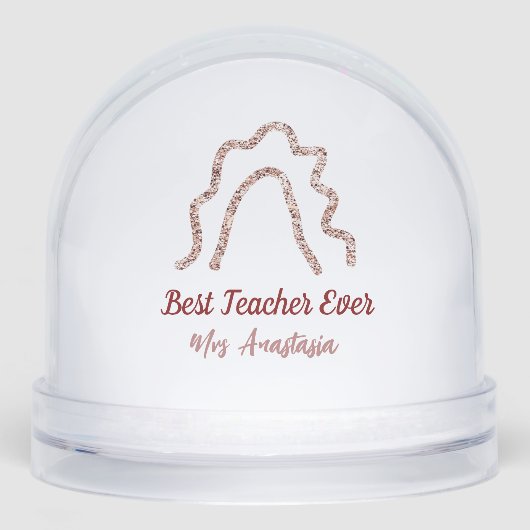 Peach marron glitter rainbow teacher appreciation  (正面)