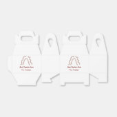 Peach marron glitter rainbow teacher appreciation  フェイバーボックス (折り畳みなし)