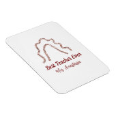 Peach marron glitter rainbow teacher appreciation  マグネット (右側)