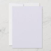 Peach Mint Botanical Flourish Wedding 招待状 (裏面)