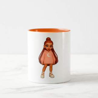 Peach Moon Hoodie Fashion Doll Mug ツートーンマグカップ