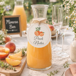 Peach Nectar Mimosa Bar Bottle フェイバータグ