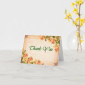 Peach Noteカードのカスタマイズ カード (黄色い花)