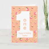 Peach ONE ハッピーバースデーカード カード (正面)