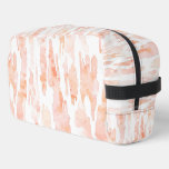 Peach Orange White Stripe Abstract ドップキット